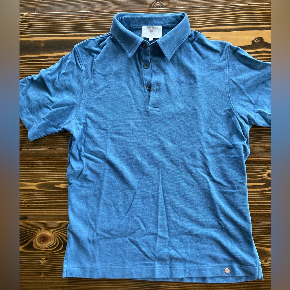 Private White VC Blue Polo Shirt